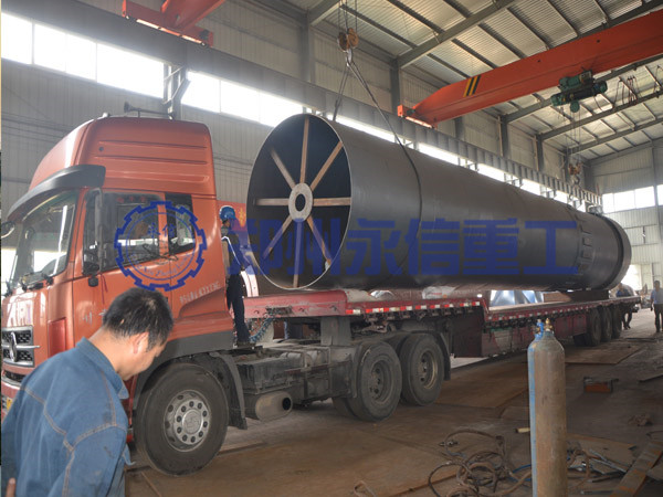 2550石灰回轉窯發(fā)貨現場